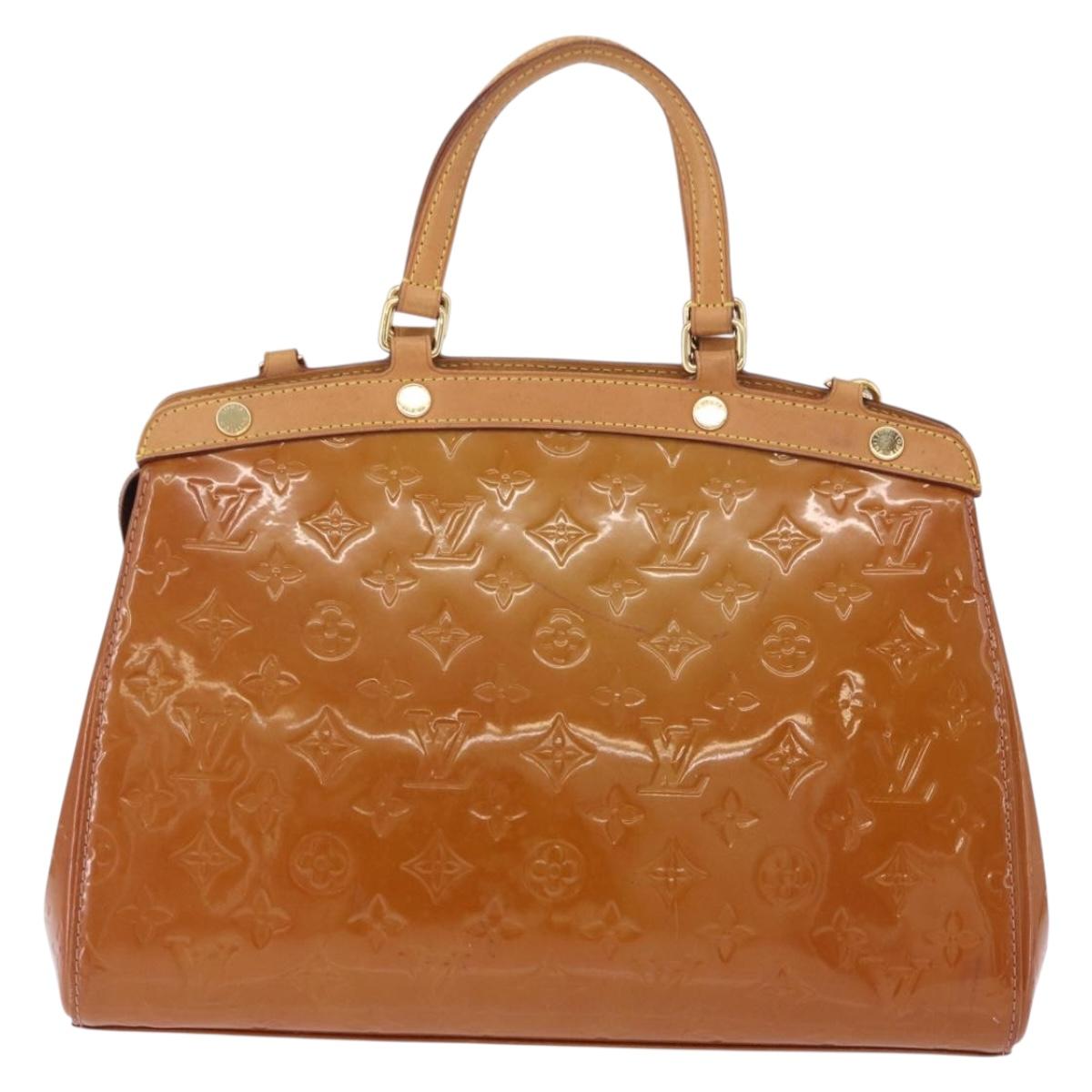 LOUIS VUITTON Monogram Vernis Blair MM Hand Bag Rose Velur M91588 Auth 195372