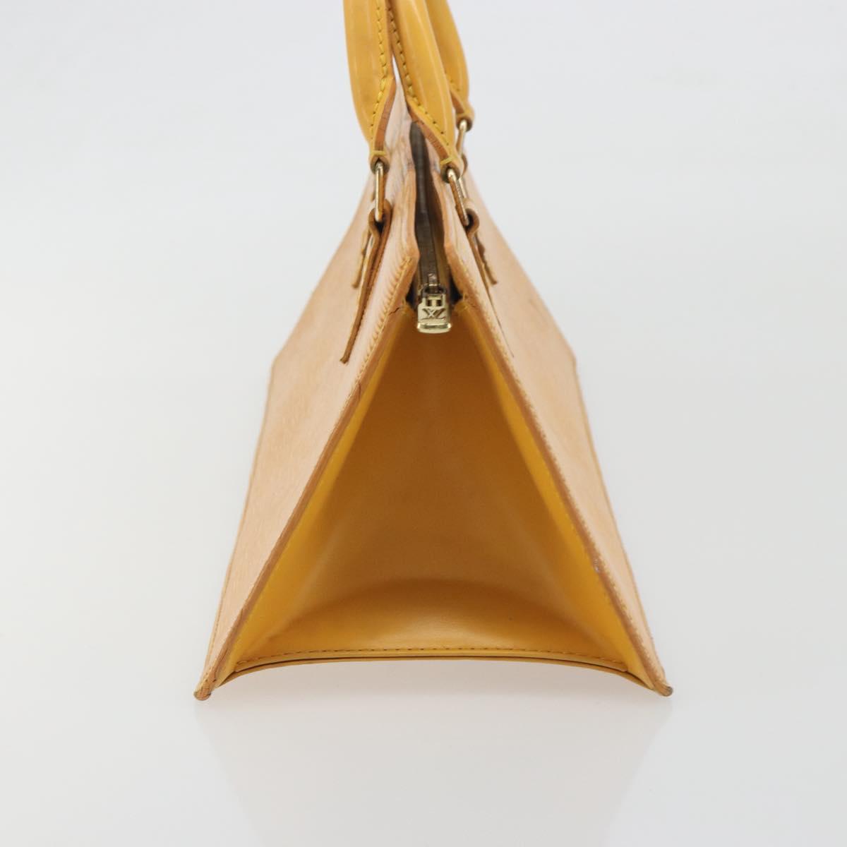 LOUIS VUITTON Epi Sac Triangle Hand Bag Yellow M52099 LV Auth 195374