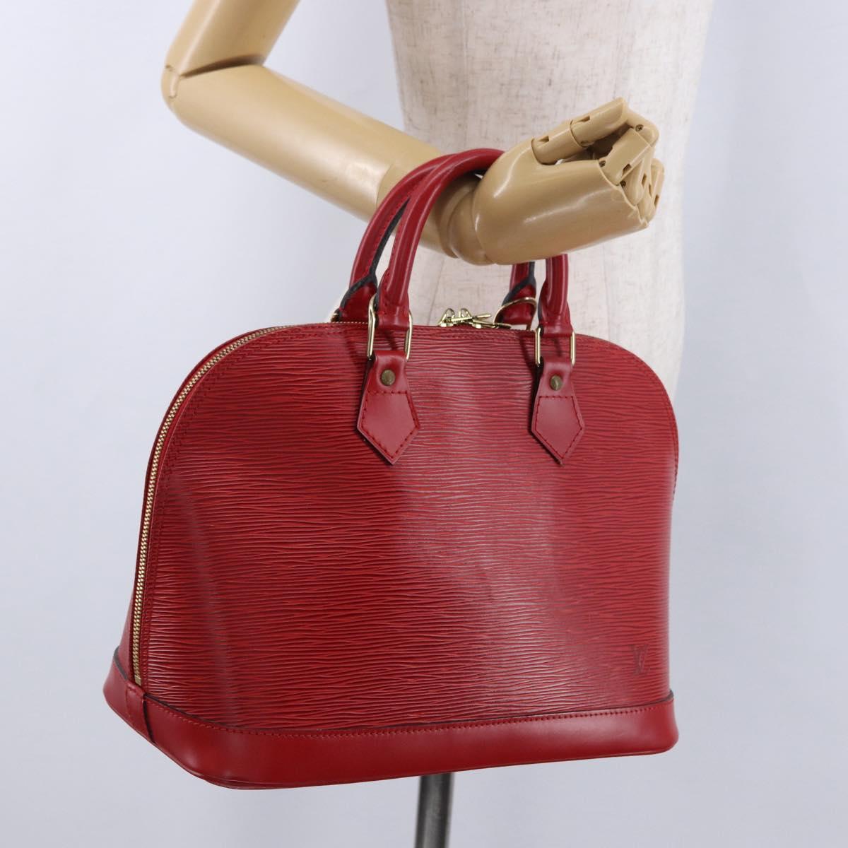 LOUIS VUITTON Epi Alma Hand Bag Castilian Red M52147 LV Auth 195378V