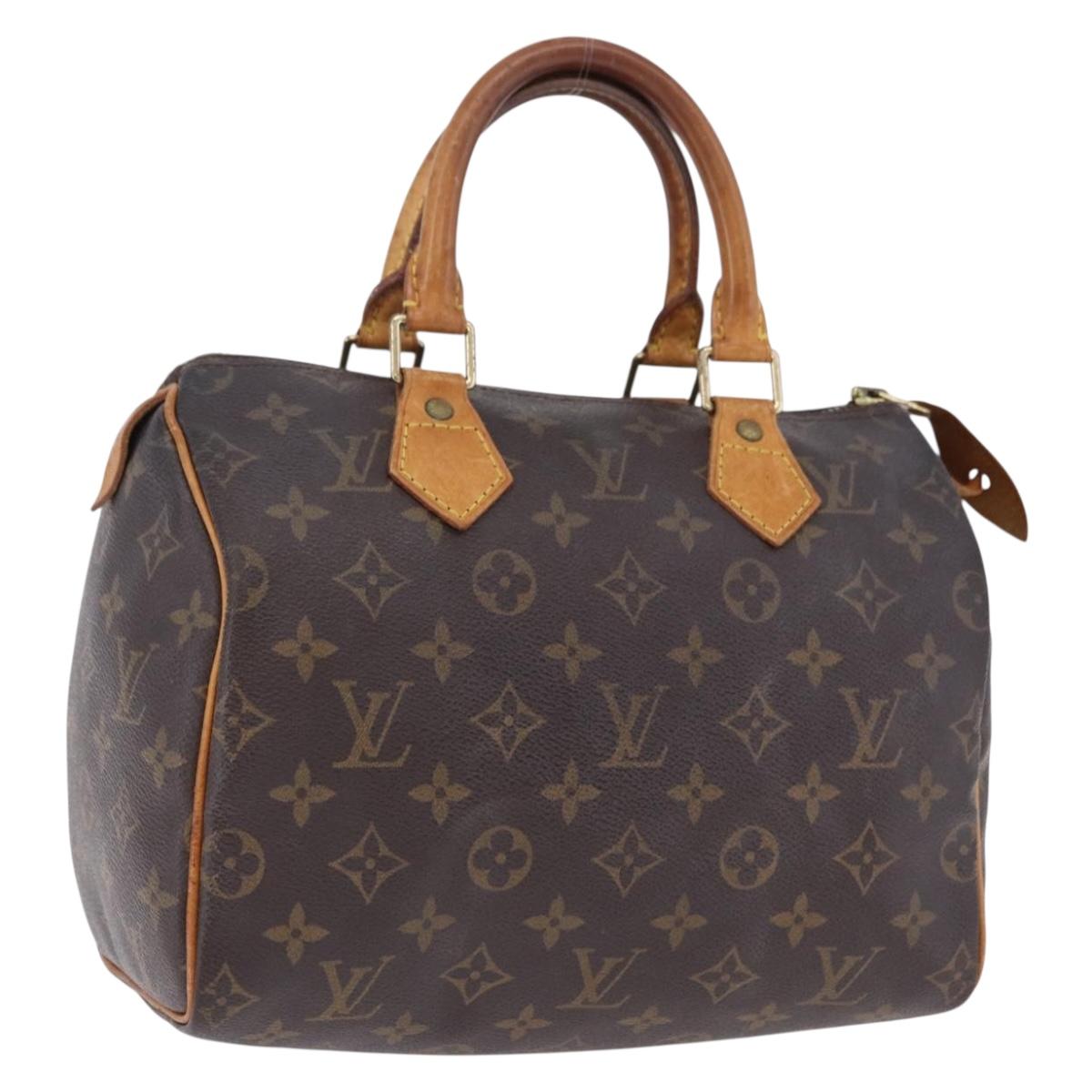 LOUIS VUITTON Monogram Speedy 25 Hand Bag M41528 LV Auth 195396