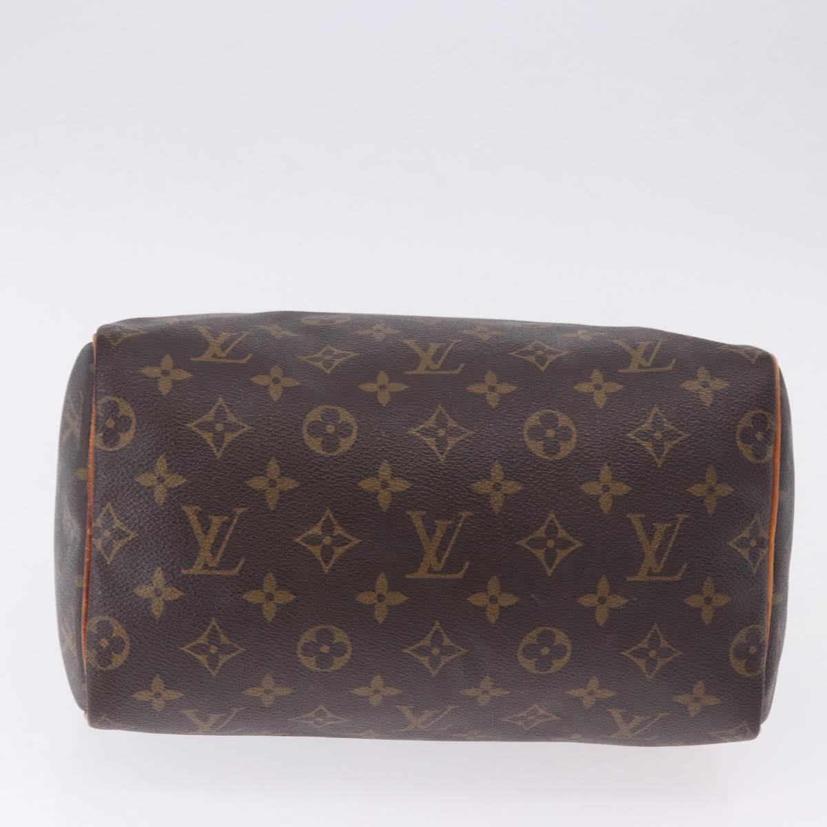 LOUIS VUITTON Monogram Speedy 25 Hand Bag M41528 LV Auth 195396