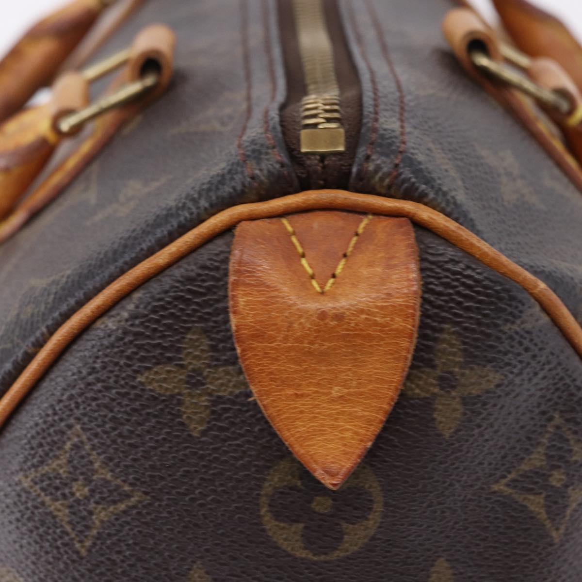 LOUIS VUITTON Monogram Speedy 25 Hand Bag M41528 LV Auth 195396
