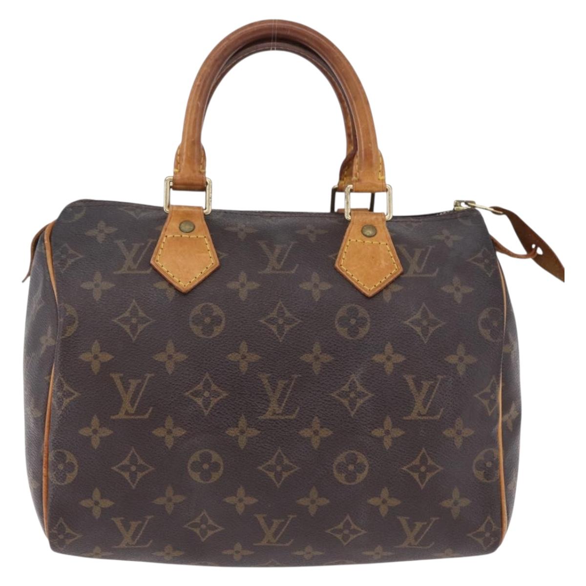 LOUIS VUITTON Monogram Speedy 25 Hand Bag M41528 LV Auth 195396