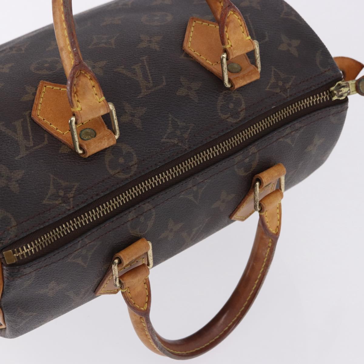 LOUIS VUITTON Monogram Speedy 25 Hand Bag M41528 LV Auth 195396