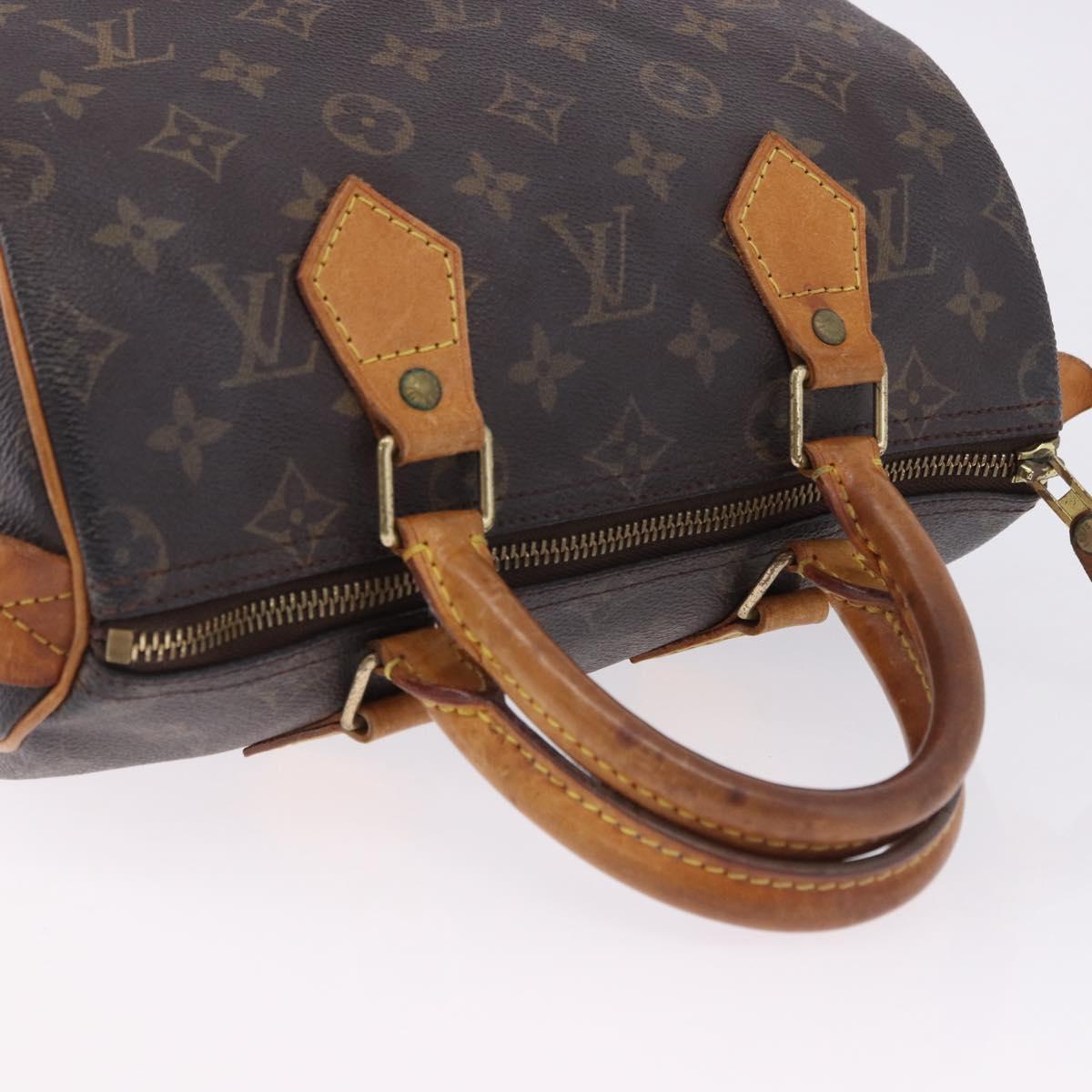 LOUIS VUITTON Monogram Speedy 25 Hand Bag M41528 LV Auth 195396