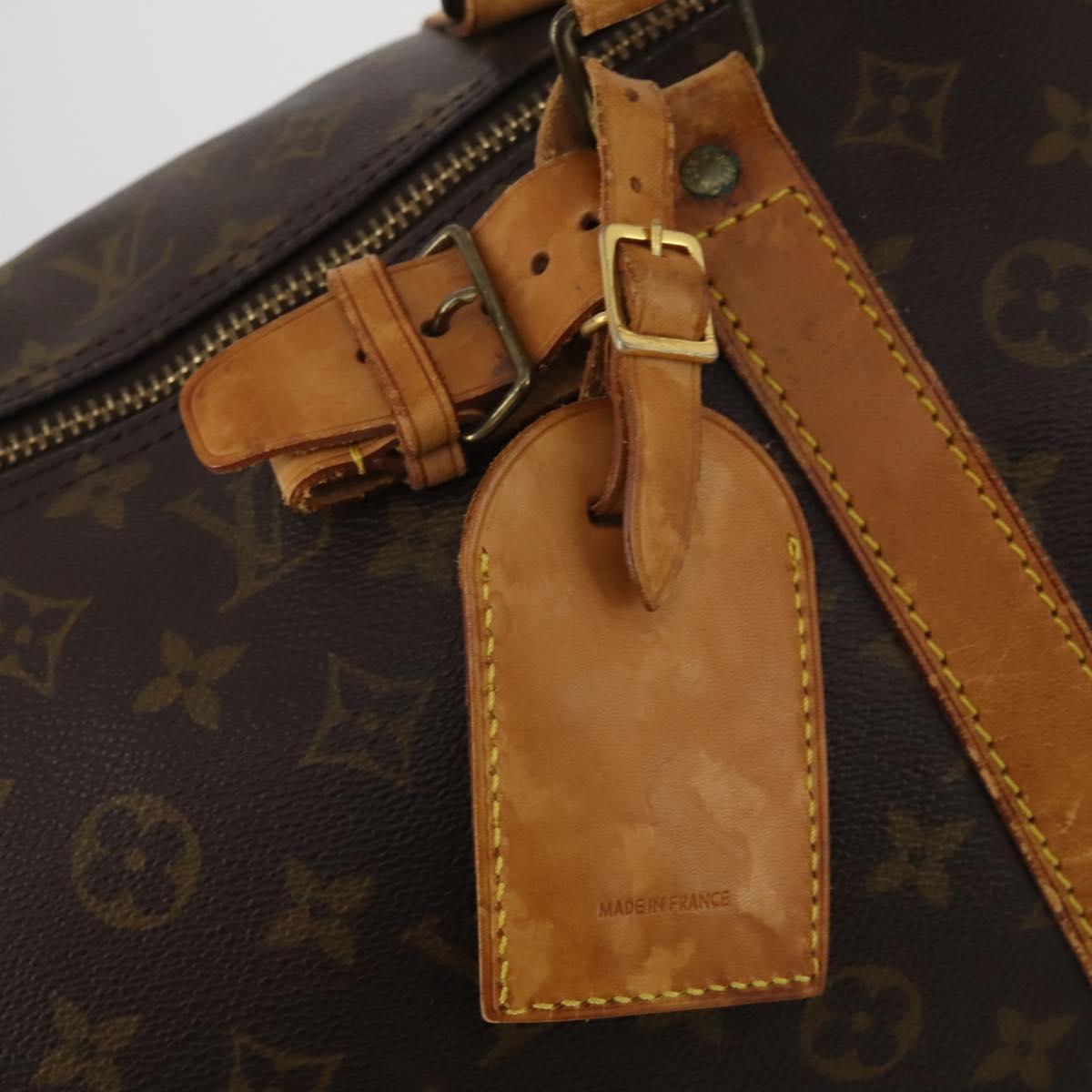 LOUIS VUITTON Monogram Keepall 60 Boston Bag M41422 LV Auth 195400