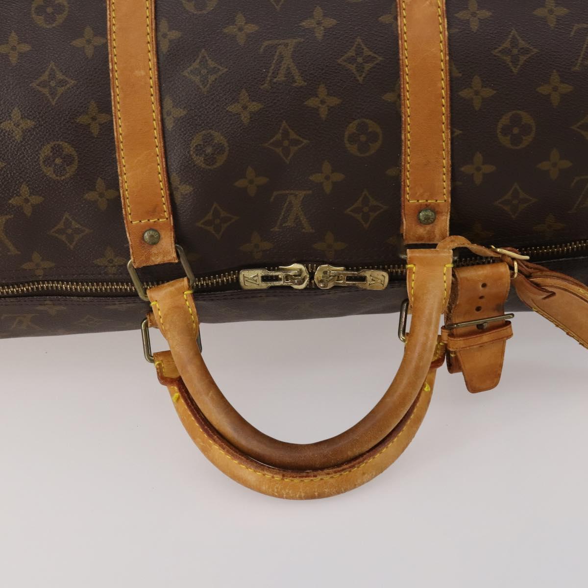 LOUIS VUITTON Monogram Keepall 60 Boston Bag M41422 LV Auth 195400