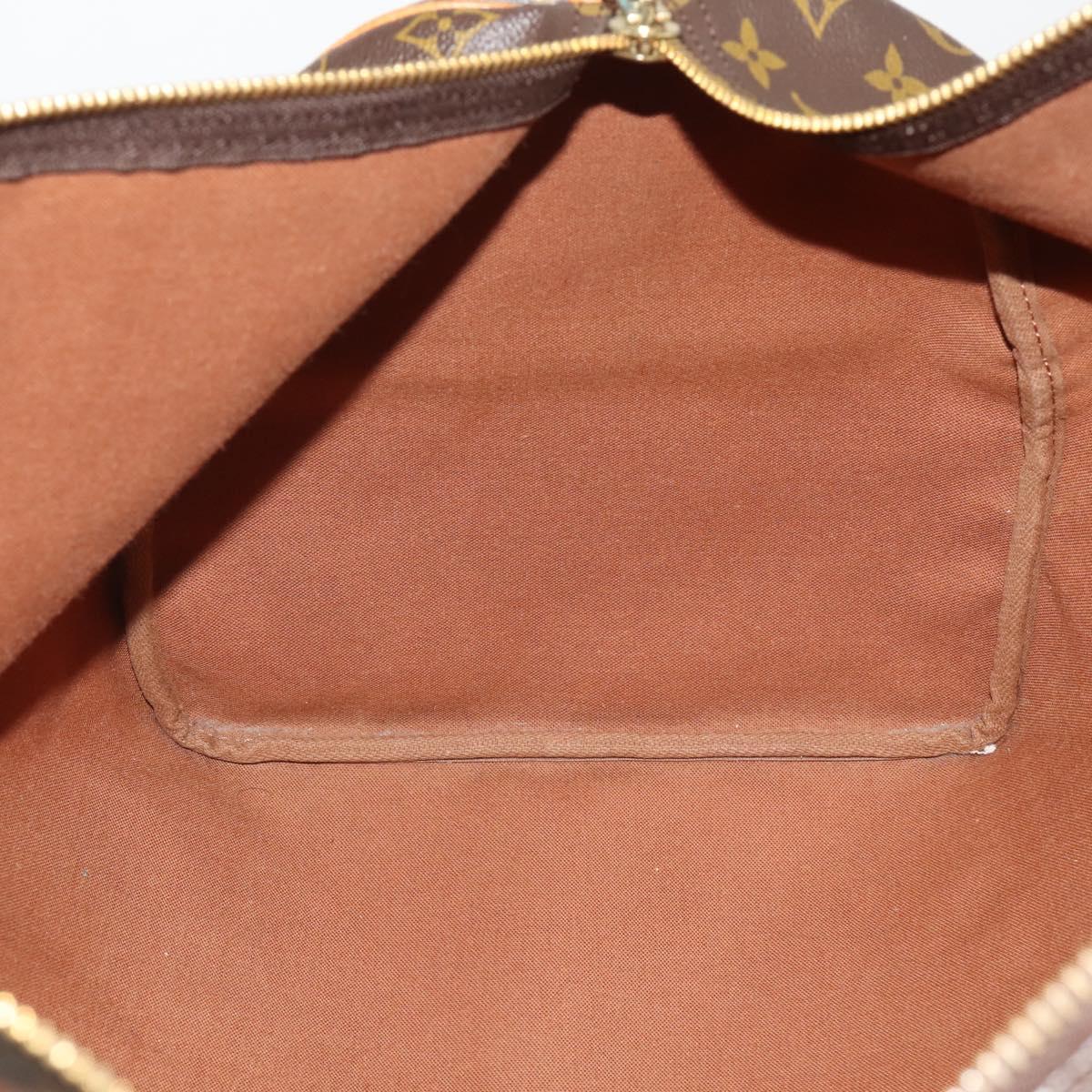 LOUIS VUITTON Monogram Keepall 55 Boston Bag M41424 LV Auth 195401