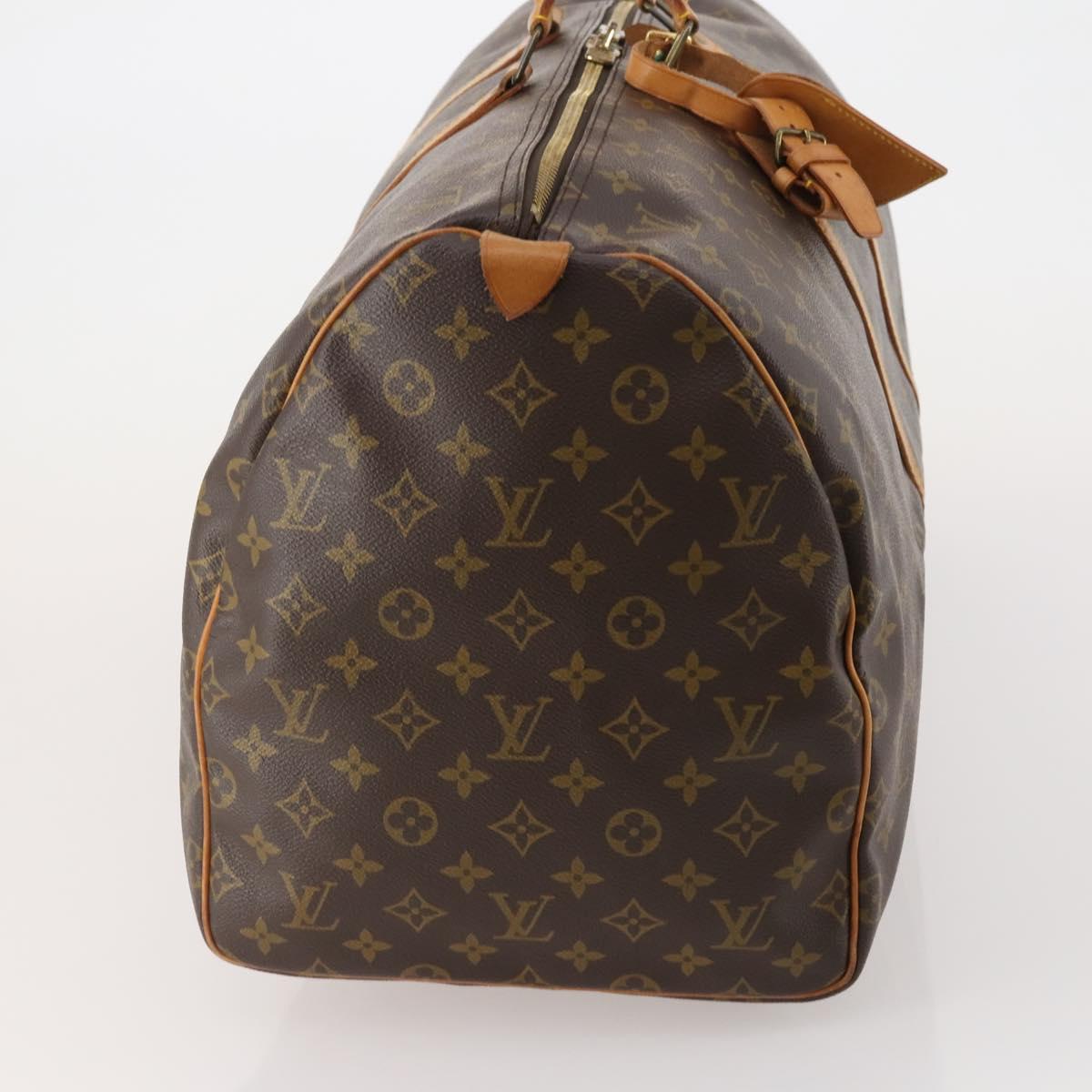 LOUIS VUITTON Monogram Keepall 55 Boston Bag M41424 LV Auth 195401
