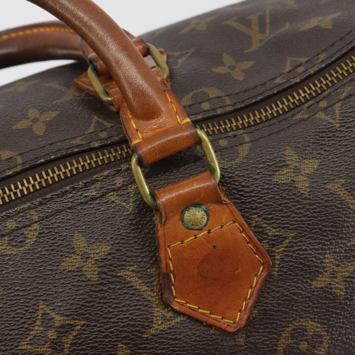 LOUIS VUITTON Monogram Speedy 35 Hand Bag M41524 LV Auth 195402