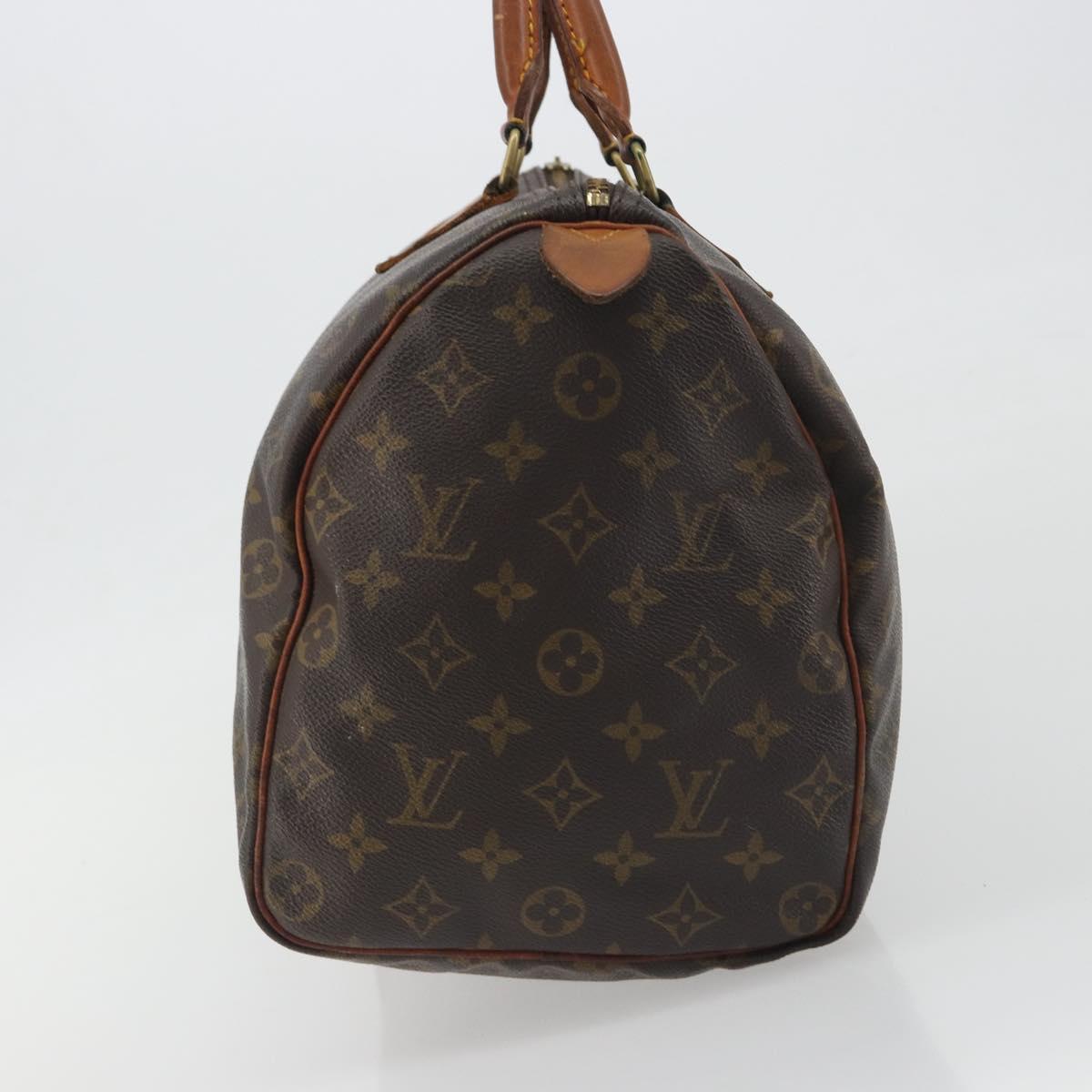 LOUIS VUITTON Monogram Speedy 35 Hand Bag M41524 LV Auth 195402