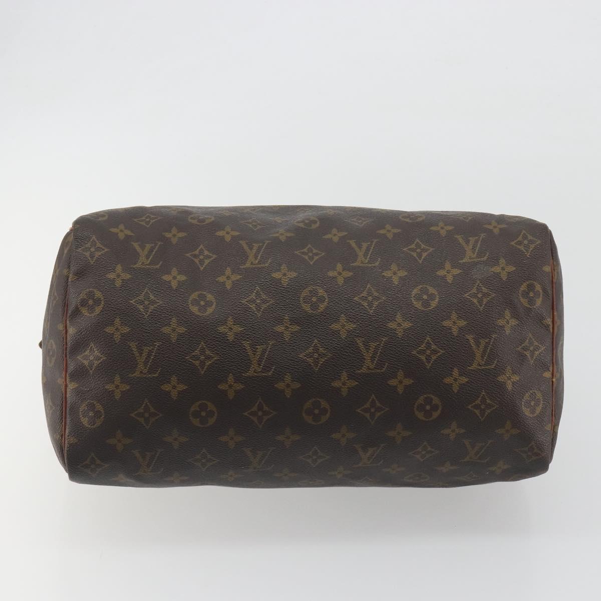 LOUIS VUITTON Monogram Speedy 35 Hand Bag M41524 LV Auth 195402