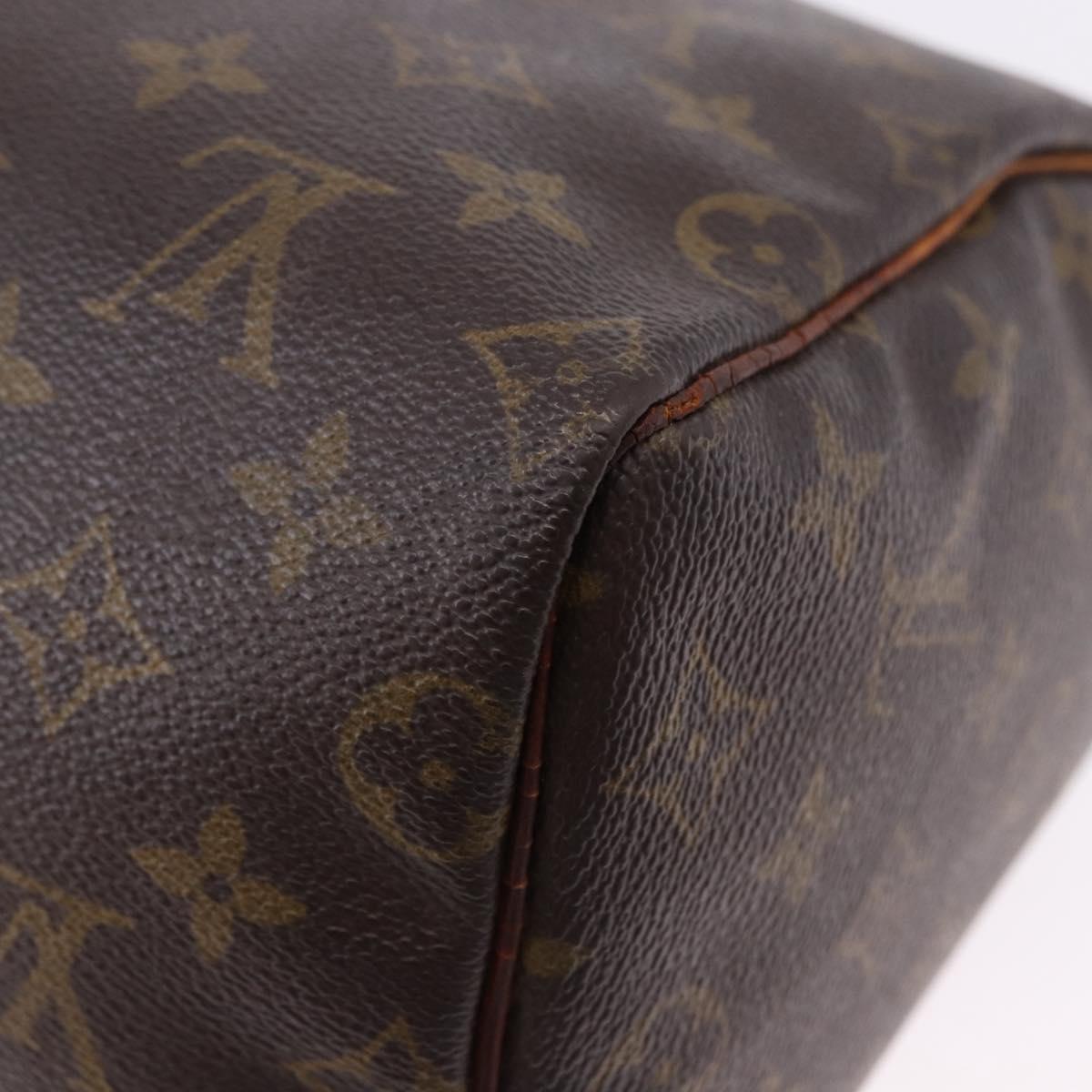 LOUIS VUITTON Monogram Speedy 25 Hand Bag M41528 LV Auth 195403