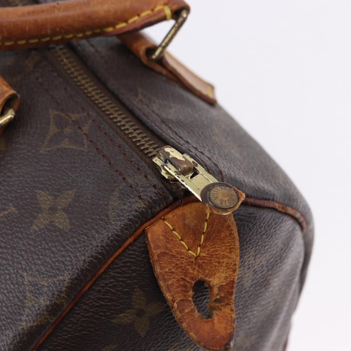 LOUIS VUITTON Monogram Speedy 25 Hand Bag M41528 LV Auth 195403