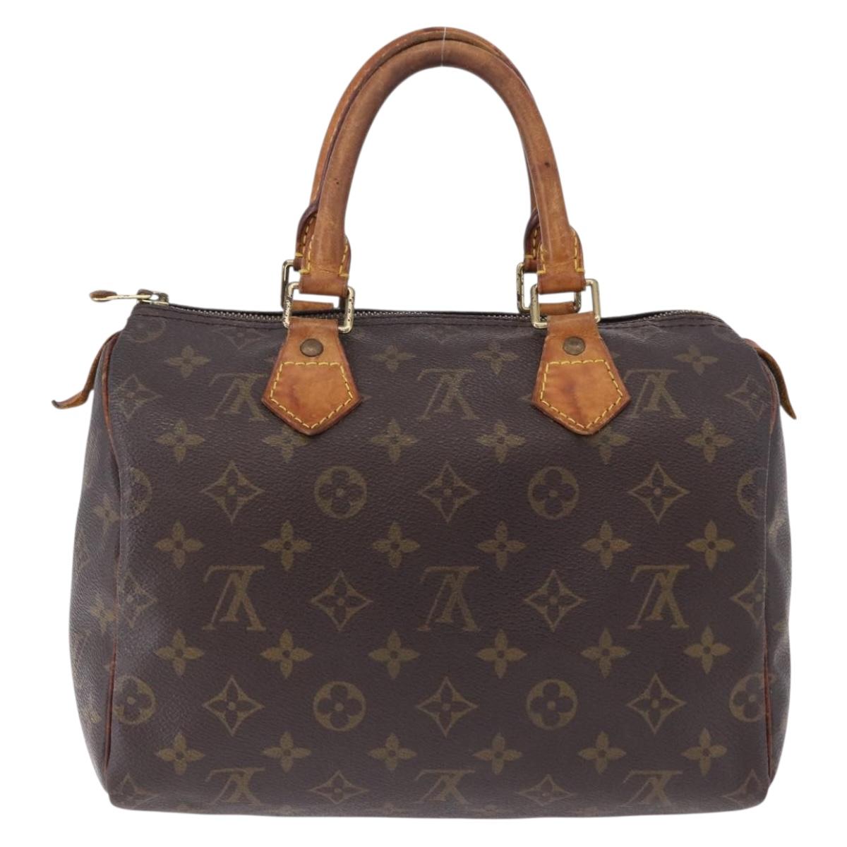 LOUIS VUITTON Monogram Speedy 25 Hand Bag M41528 LV Auth 195403
