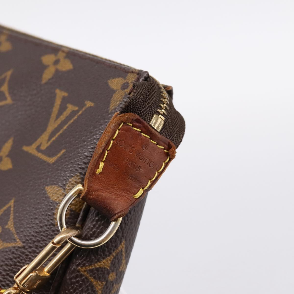 LOUIS VUITTON Monogram Pochette Accessoires Pouch M51980 LV Auth 195404