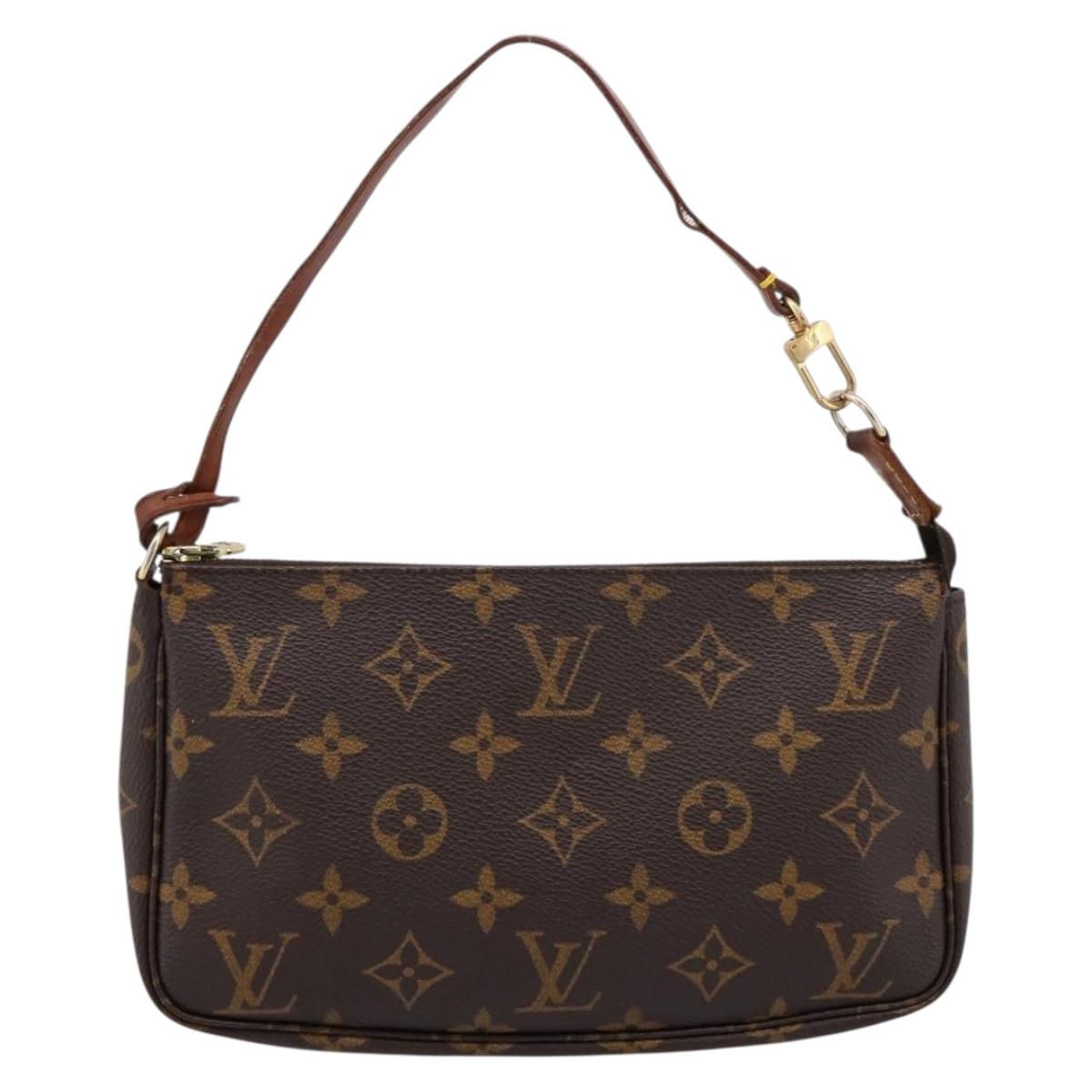 LOUIS VUITTON Monogram Pochette Accessoires Pouch M51980 LV Auth 195404