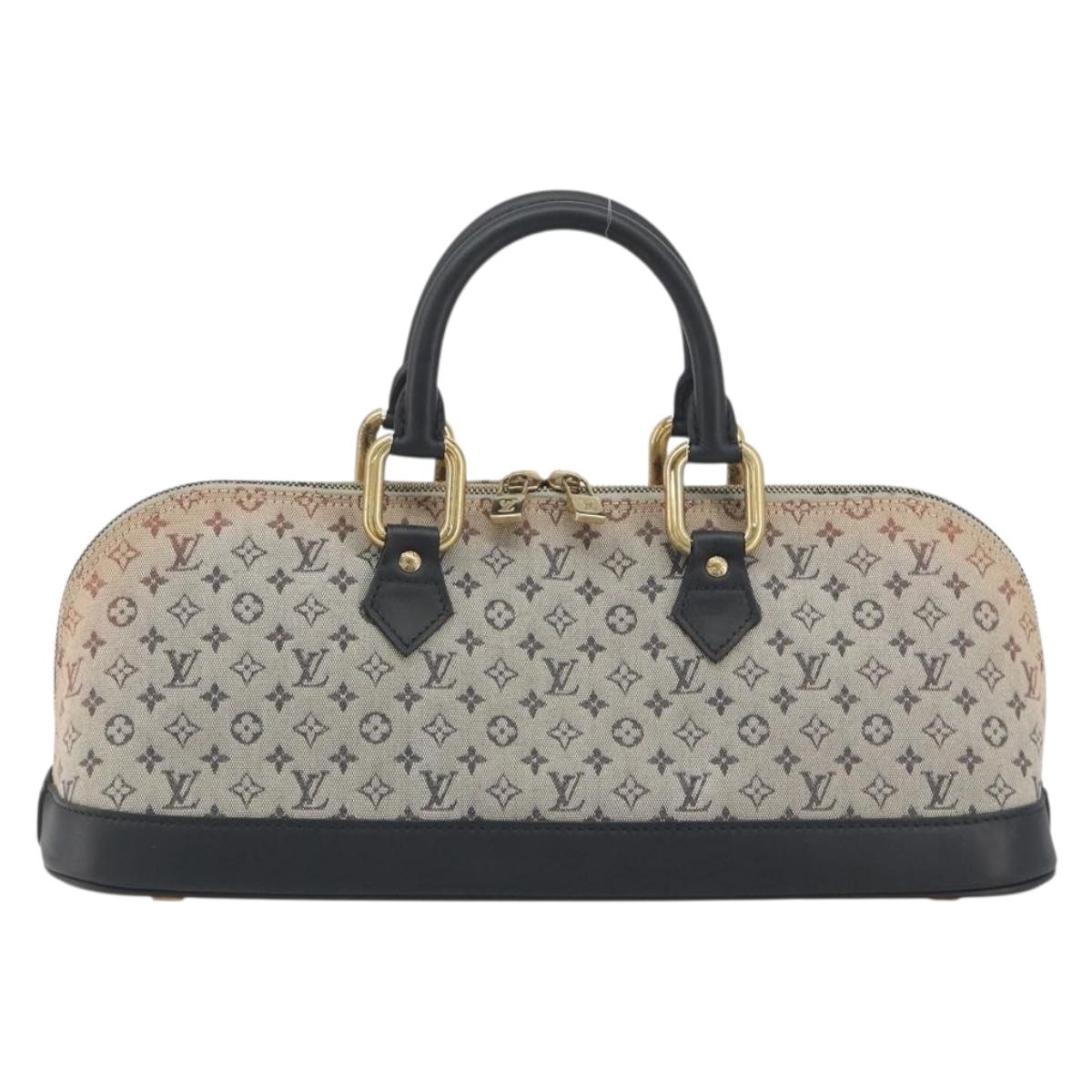 LOUIS VUITTON Monogram Mini Alma Ron Hand Bag Blue M92205 LV Auth 195406