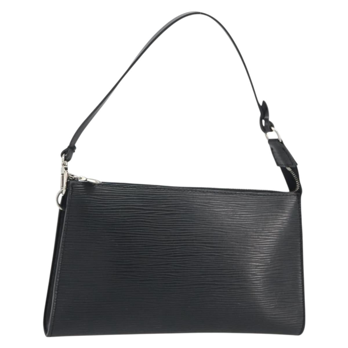 LOUIS VUITTON Epi Pochette Accessoires Accessory Pouch Black M52982 Auth 195419V