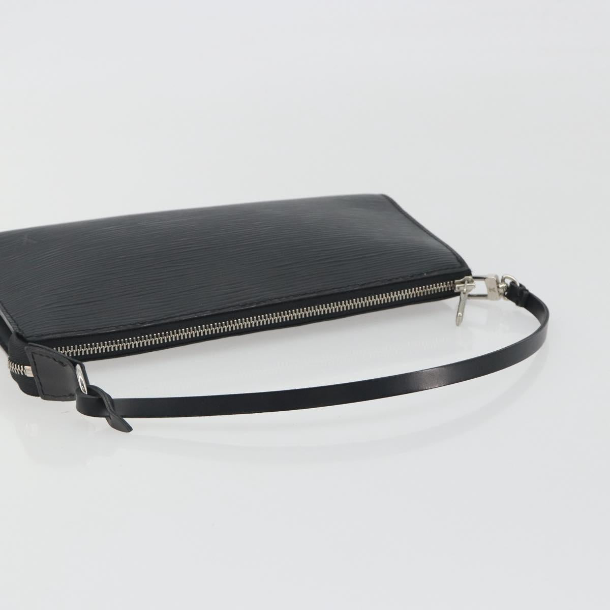 LOUIS VUITTON Epi Pochette Accessoires Accessory Pouch Black M52982 Auth 195419V