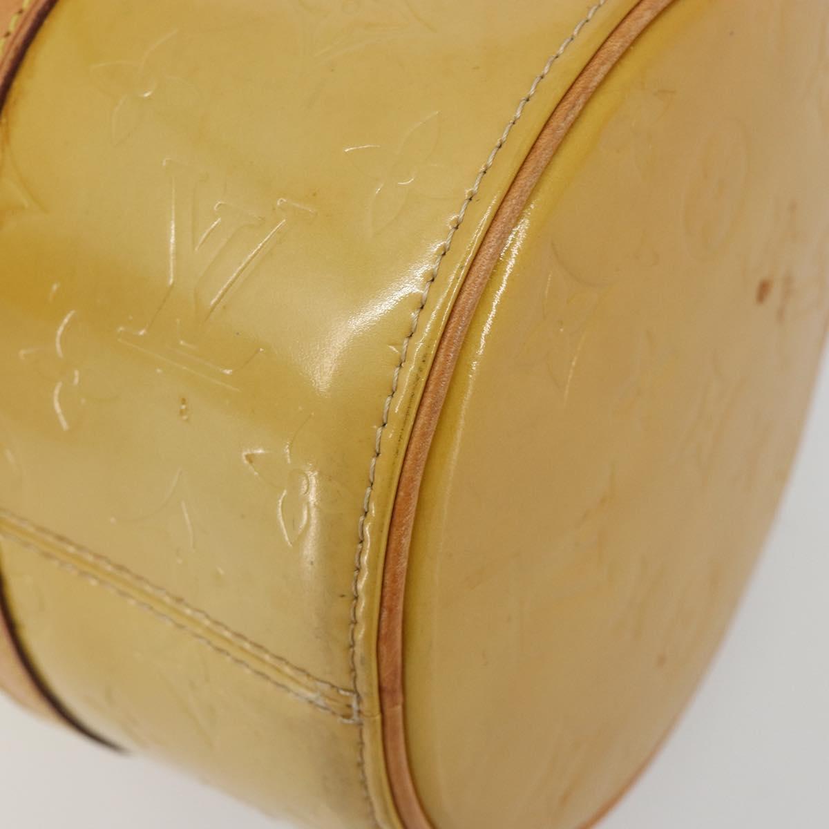 LOUIS VUITTON Monogram Vernis Bedford Hand Bag Beige M91006 LV Auth 195420