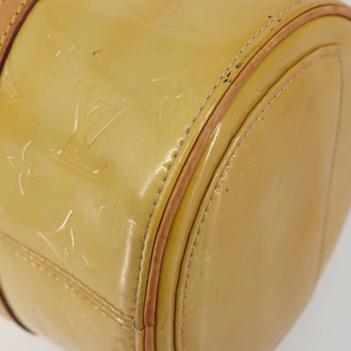 LOUIS VUITTON Monogram Vernis Bedford Hand Bag Beige M91006 LV Auth 195420