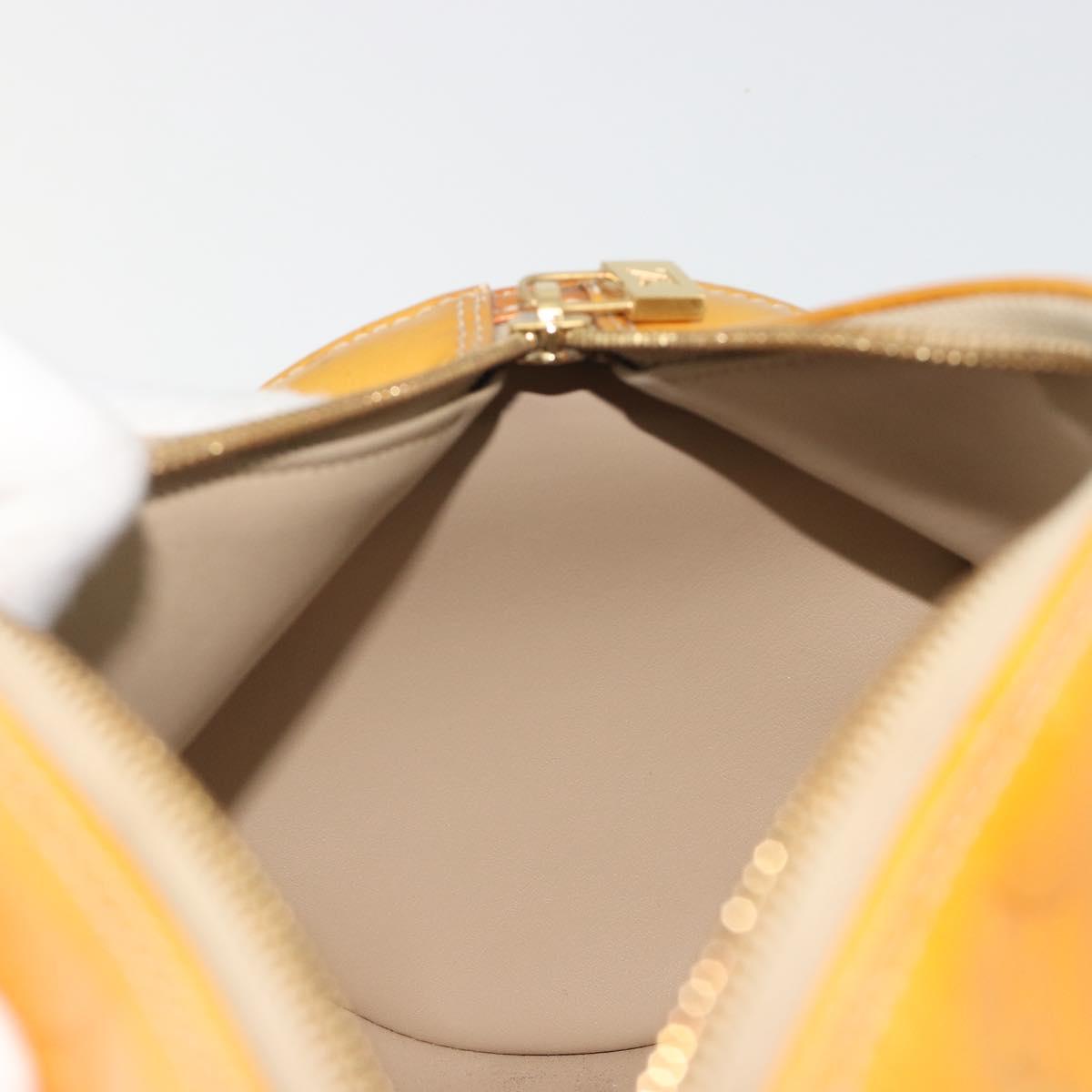 LOUIS VUITTON Monogram Vernis Bedford Hand Bag Beige M91006 LV Auth 195420