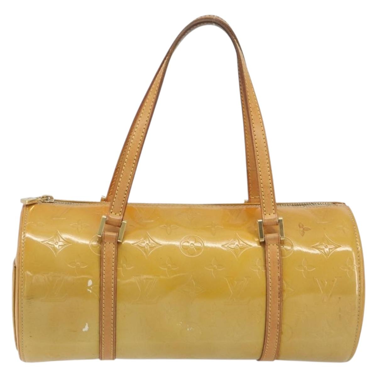 LOUIS VUITTON Monogram Vernis Bedford Hand Bag Beige M91006 LV Auth 195420