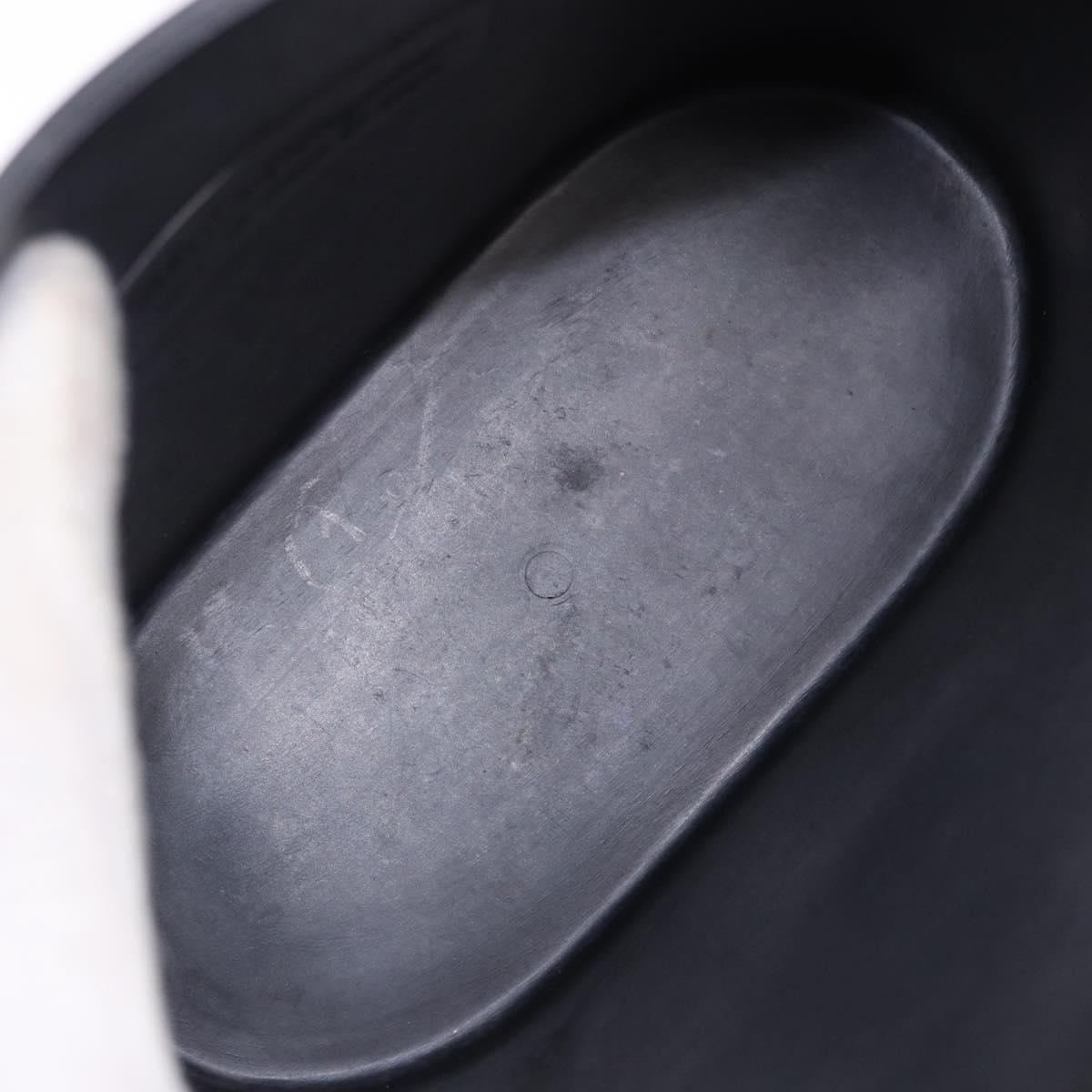 Salvatore Ferragamo Gancini Hand Bag Rubber Black Auth 195426A