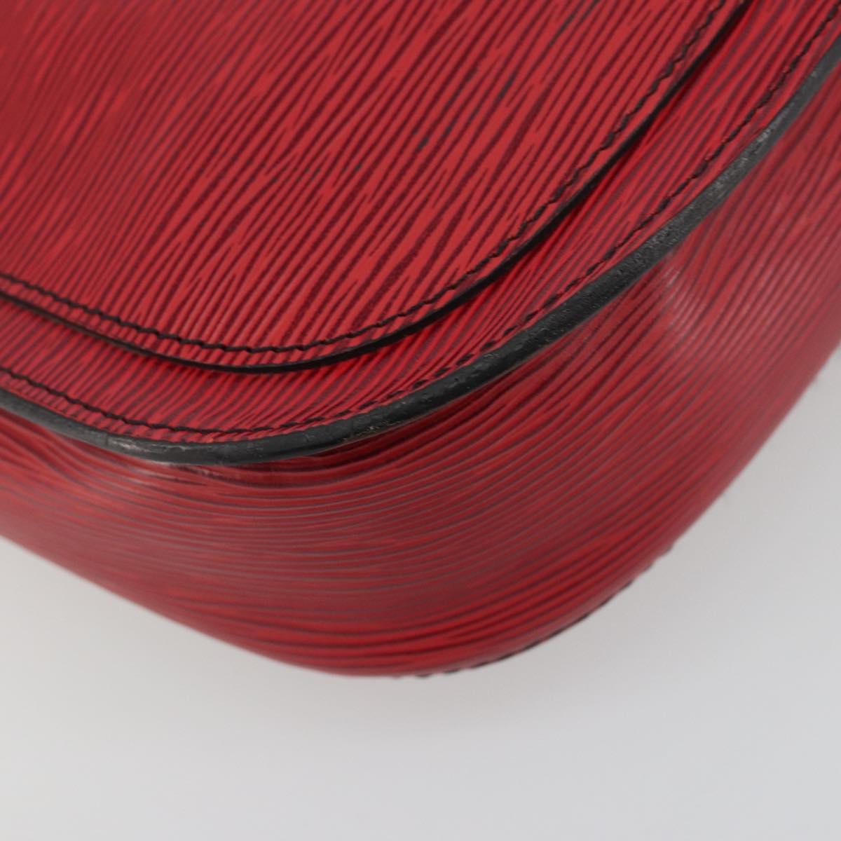 LOUIS VUITTON Epi Saint Cloud GM Shoulder Bag Red M52197 LV Auth 195429