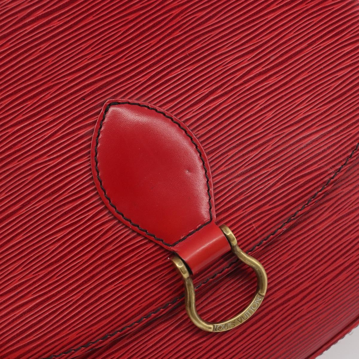LOUIS VUITTON Epi Saint Cloud GM Shoulder Bag Red M52197 LV Auth 195429