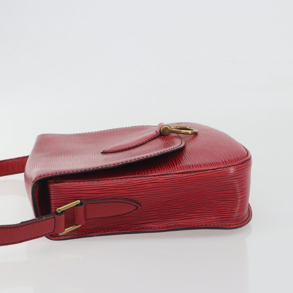LOUIS VUITTON Epi Saint Cloud GM Shoulder Bag Red M52197 LV Auth 195429
