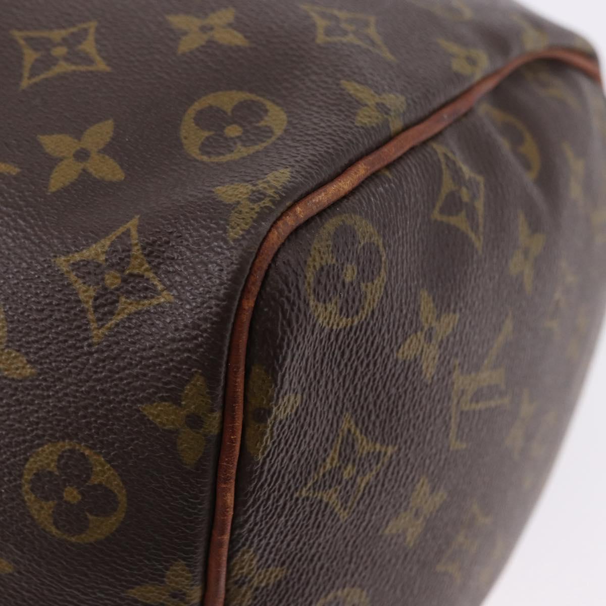 LOUIS VUITTON Monogram Speedy 35 Hand Bag M41524 LV Auth 195443