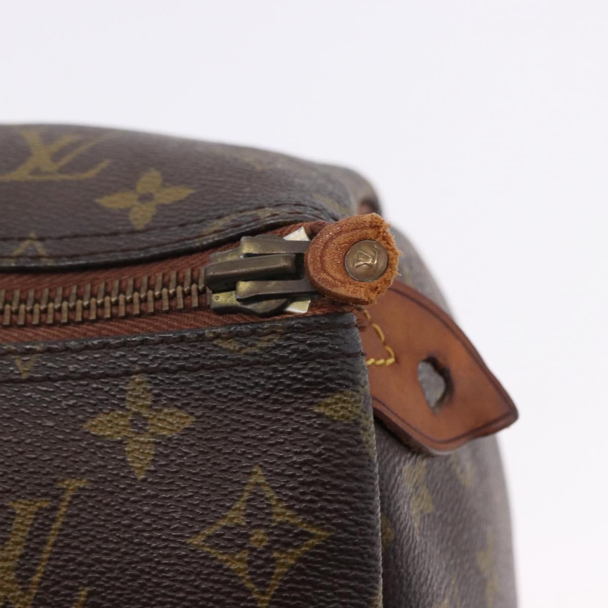 LOUIS VUITTON Monogram Speedy 35 Hand Bag M41524 LV Auth 195443