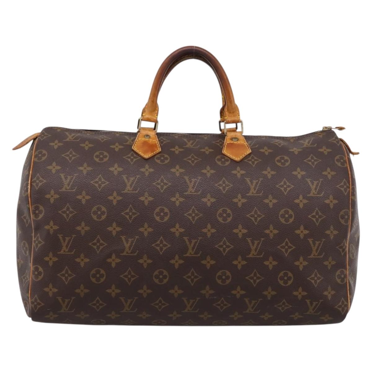 LOUIS VUITTON Monogram Speedy 40 Hand Bag M41522 LV Auth 195450