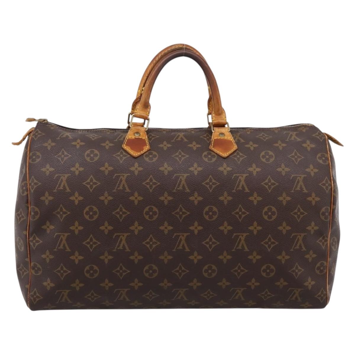 LOUIS VUITTON Monogram Speedy 40 Hand Bag M41522 LV Auth 195450