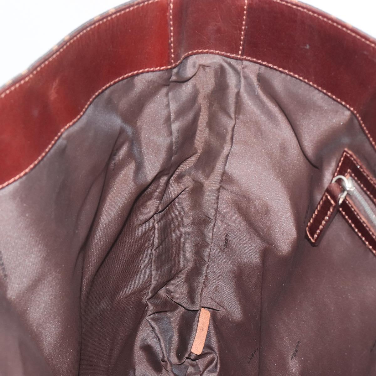 FENDI Zucca Canvas Tote Bag Brown Auth 195452V