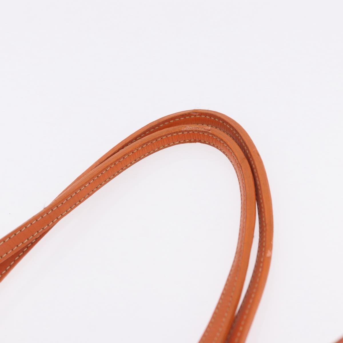 GOYARD Herringbone Saint Louis PM Tote Bag PVC Leather Orange Auth 195491