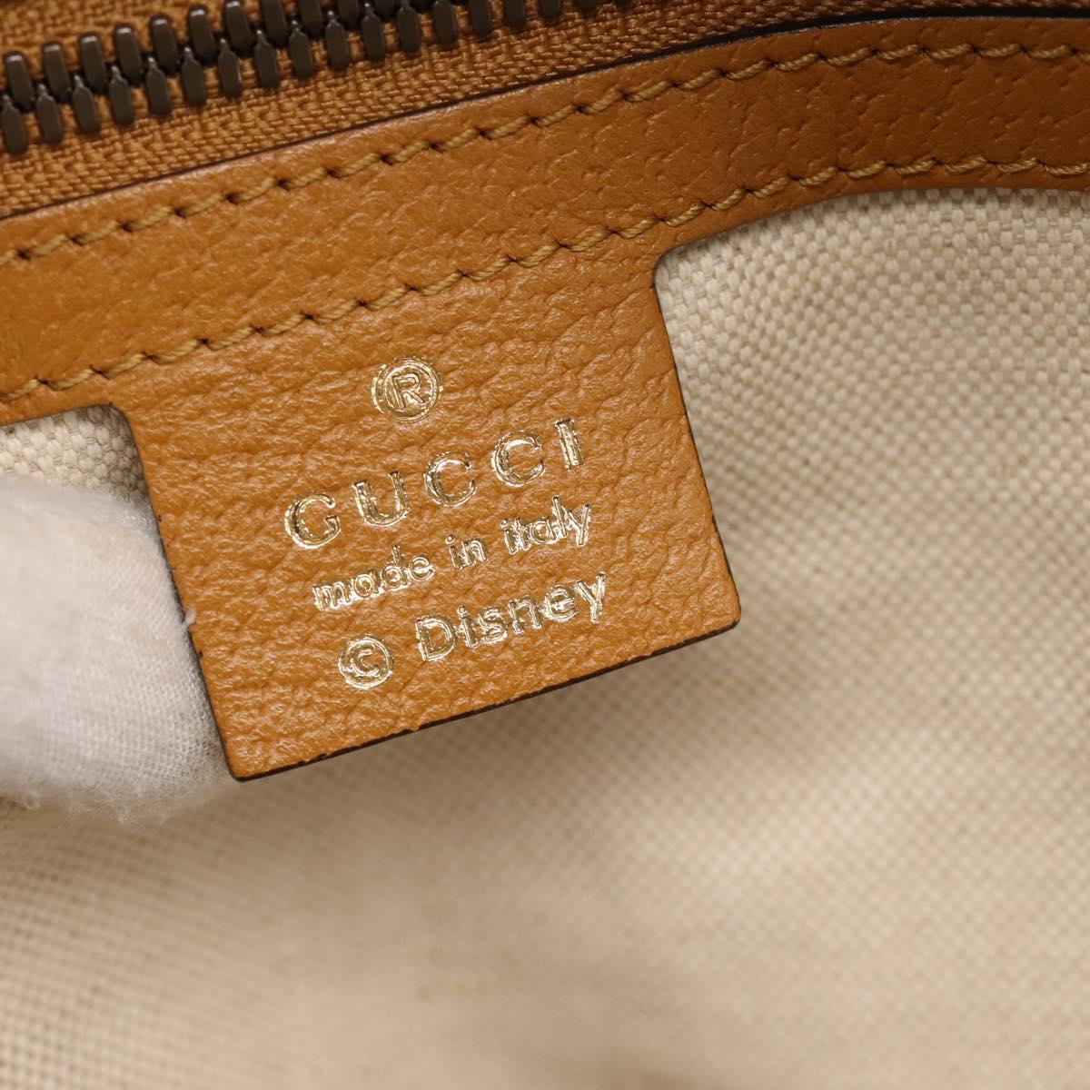 GUCCI Micro GG Supreme Disney Backpack PVC Beige Gold 552884 Auth 195502M