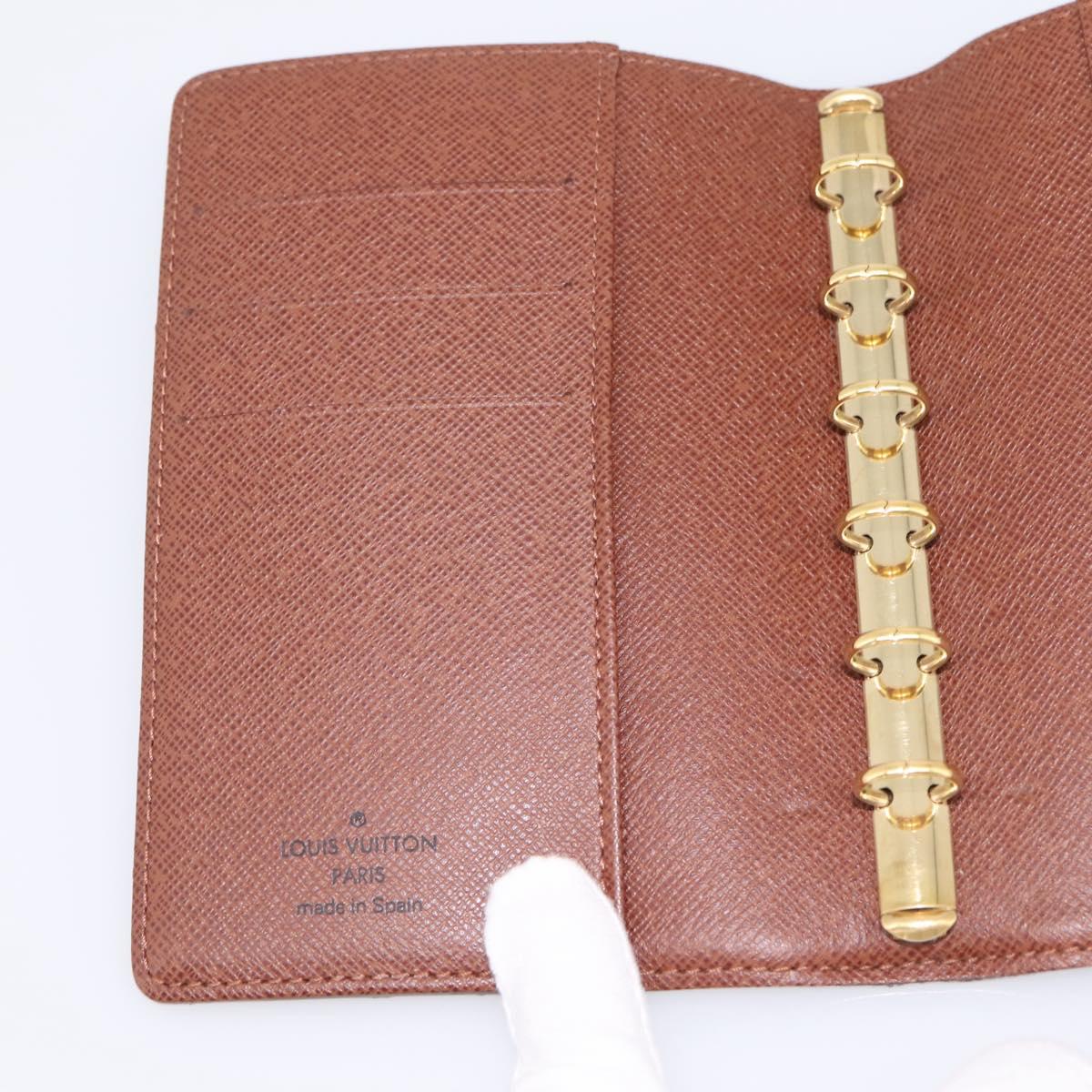 LOUIS VUITTON Monogram Panda Agenda PM Day Planner Cover R20011 LV Auth 195510M