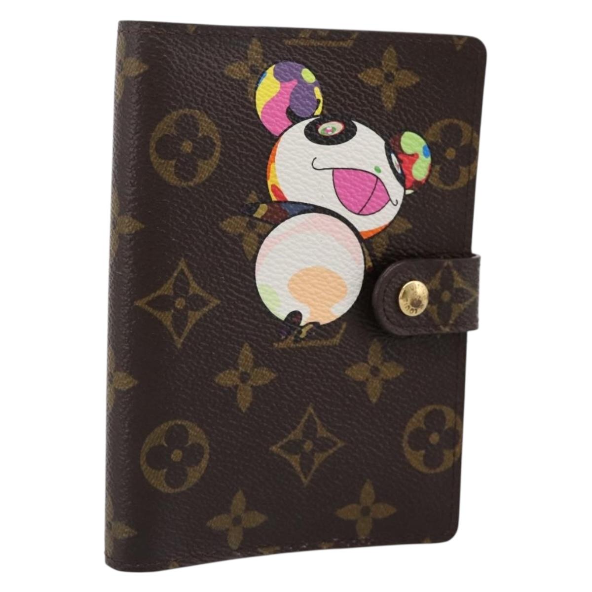 LOUIS VUITTON Monogram Panda Agenda PM Day Planner Cover R20011 LV Auth 195510M