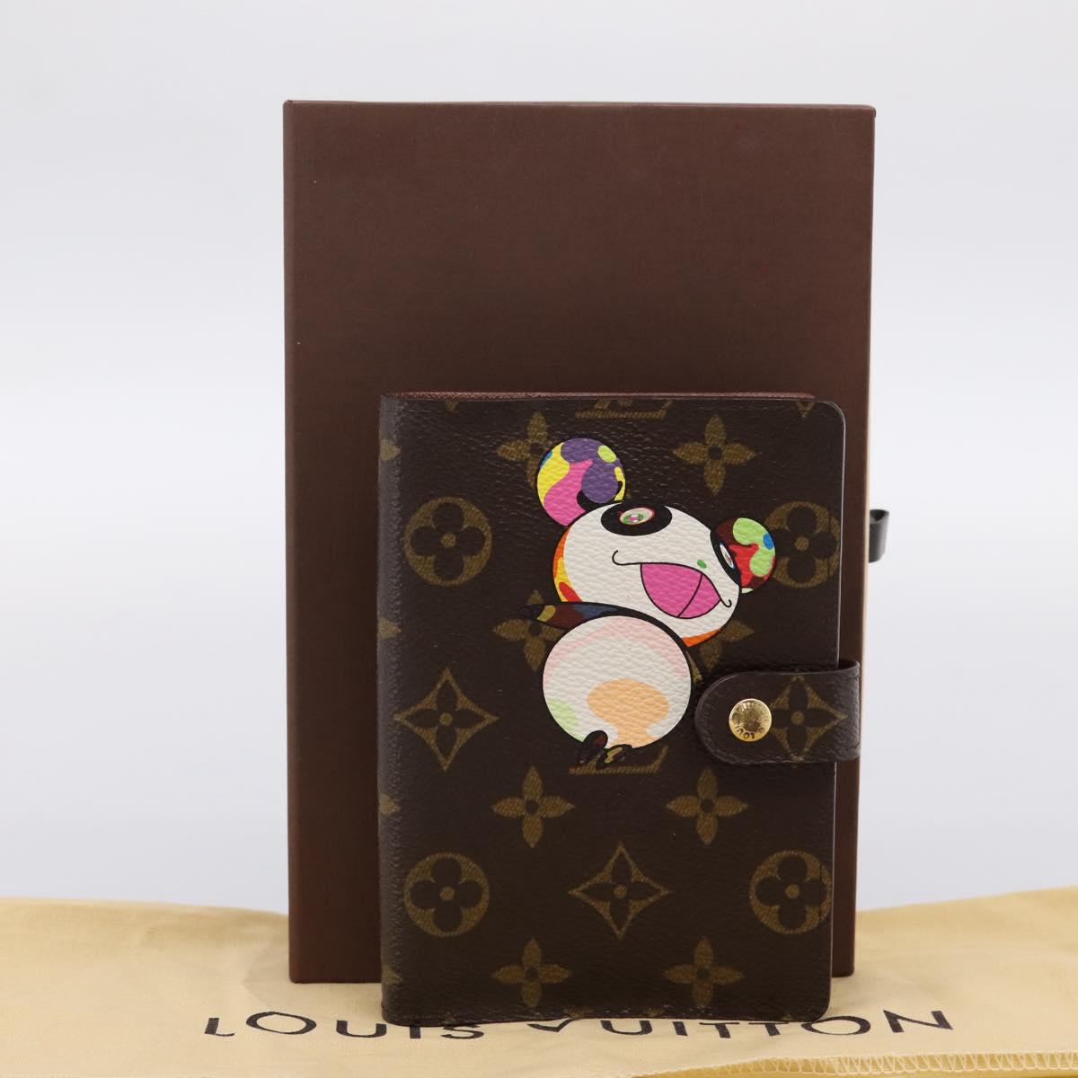 LOUIS VUITTON Monogram Panda Agenda PM Day Planner Cover R20011 LV Auth 195510M