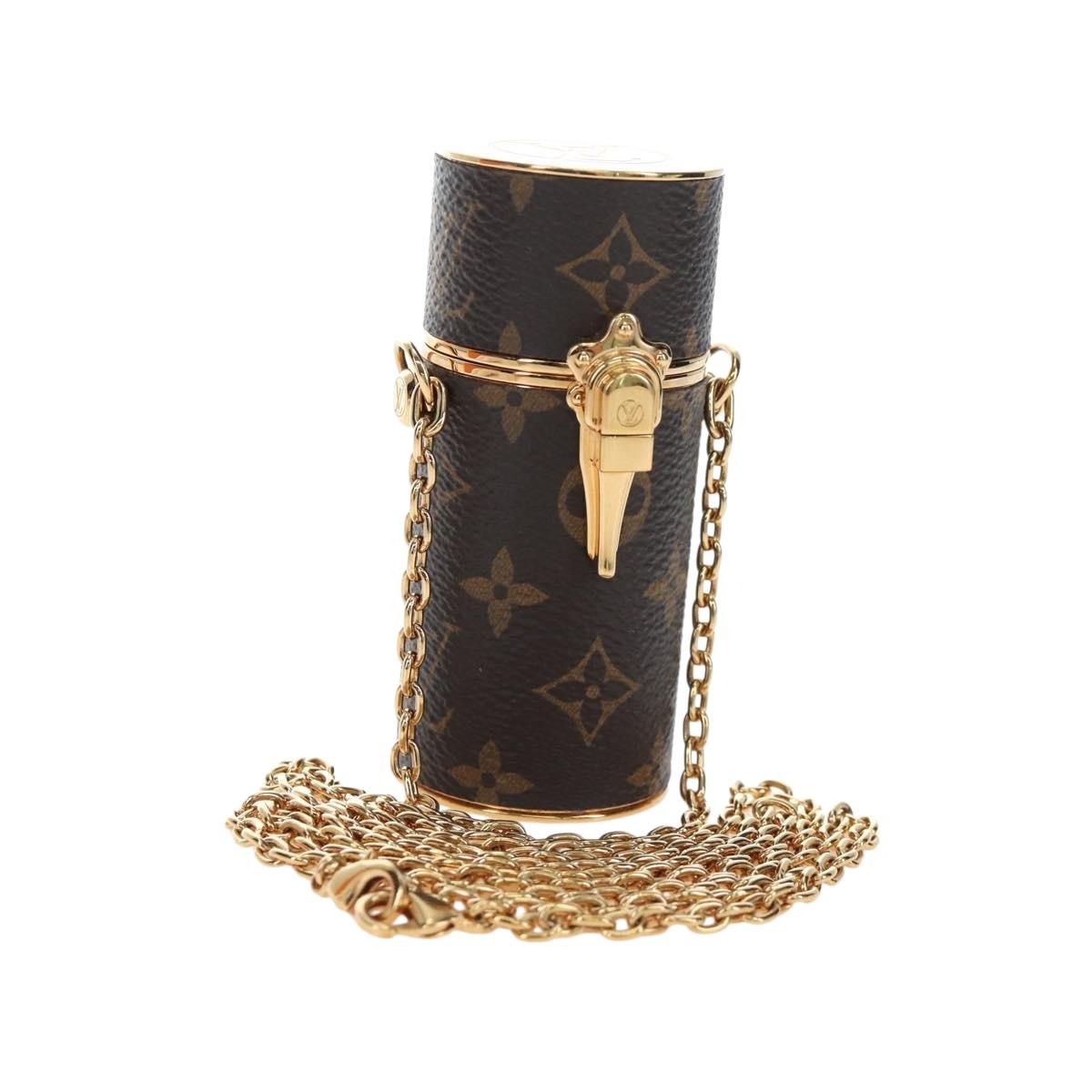 LOUIS VUITTON Monogram Lipstick Case Cosmetic Pouch MP2406 LV Auth 195512M
