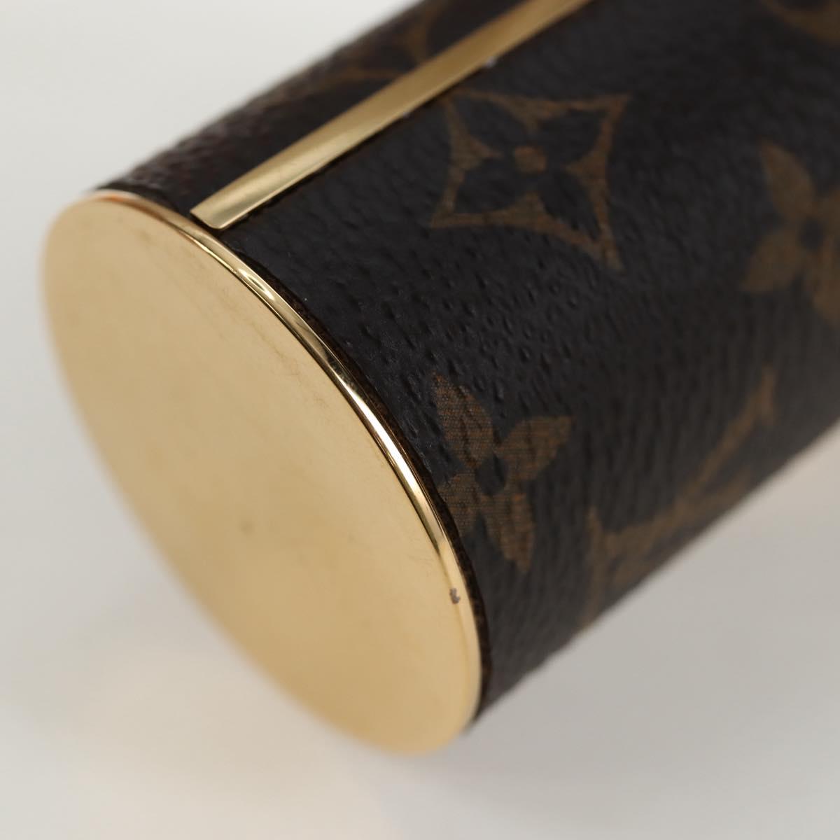 LOUIS VUITTON Monogram Lipstick Case Cosmetic Pouch MP2406 LV Auth 195512M