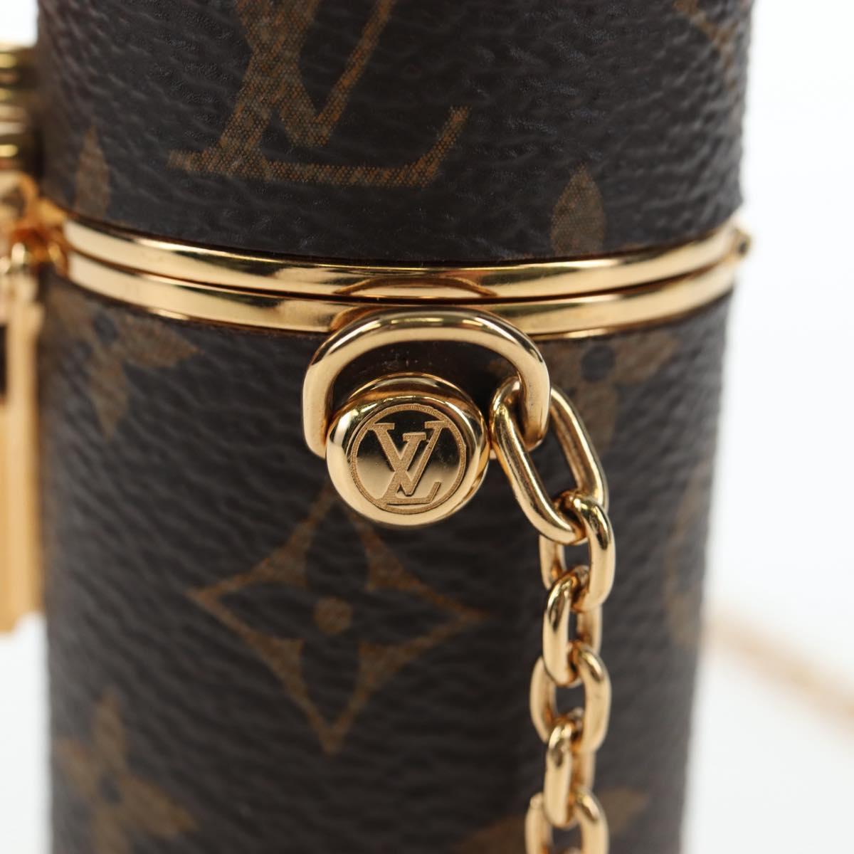 LOUIS VUITTON Monogram Lipstick Case Cosmetic Pouch MP2406 LV Auth 195512M