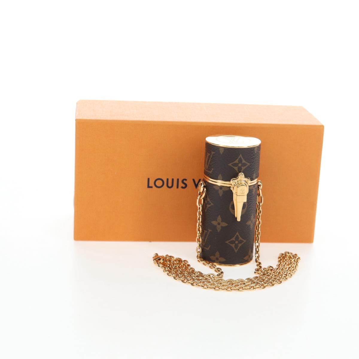LOUIS VUITTON Monogram Lipstick Case Cosmetic Pouch MP2406 LV Auth 195512M