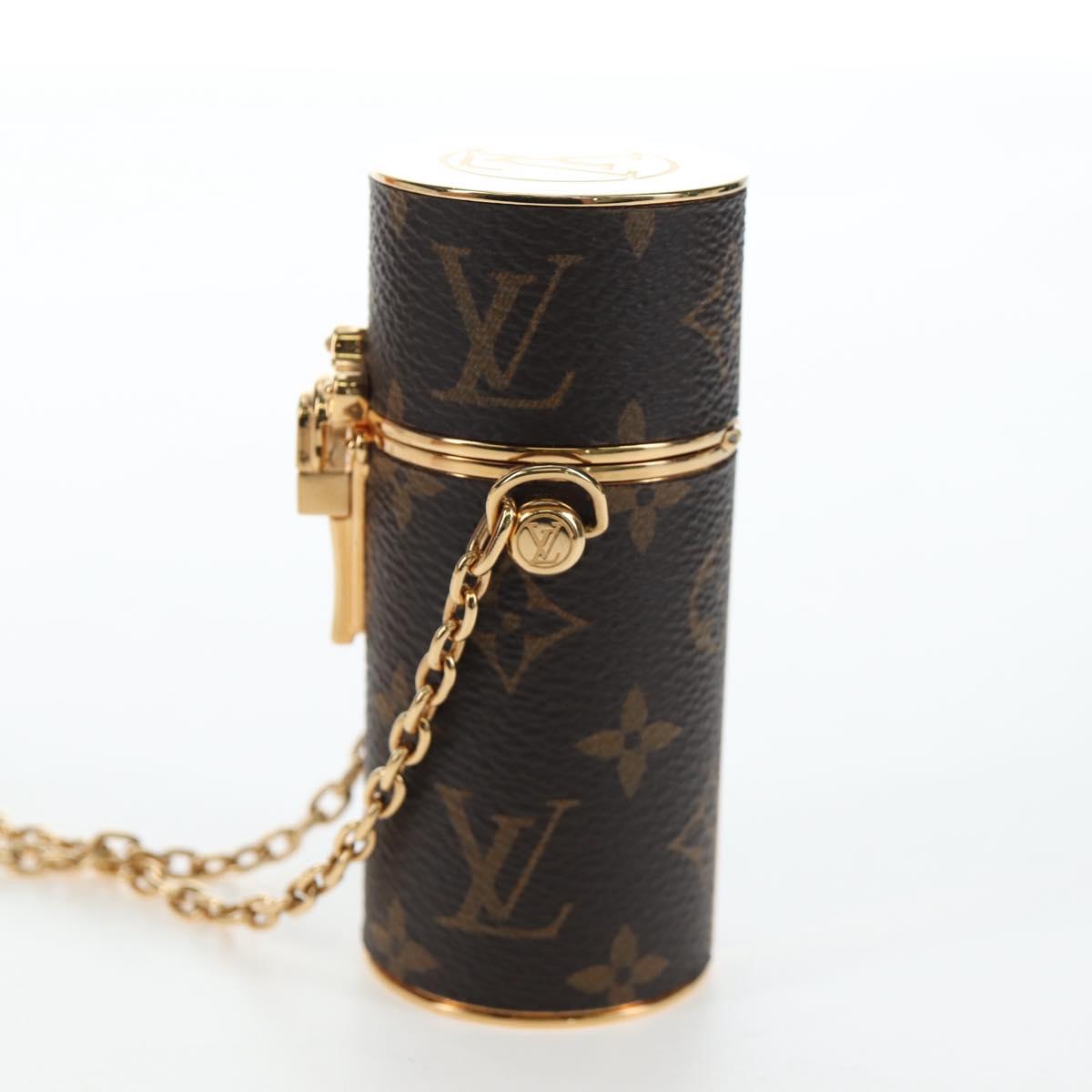 LOUIS VUITTON Monogram Lipstick Case Cosmetic Pouch MP2406 LV Auth 195512M