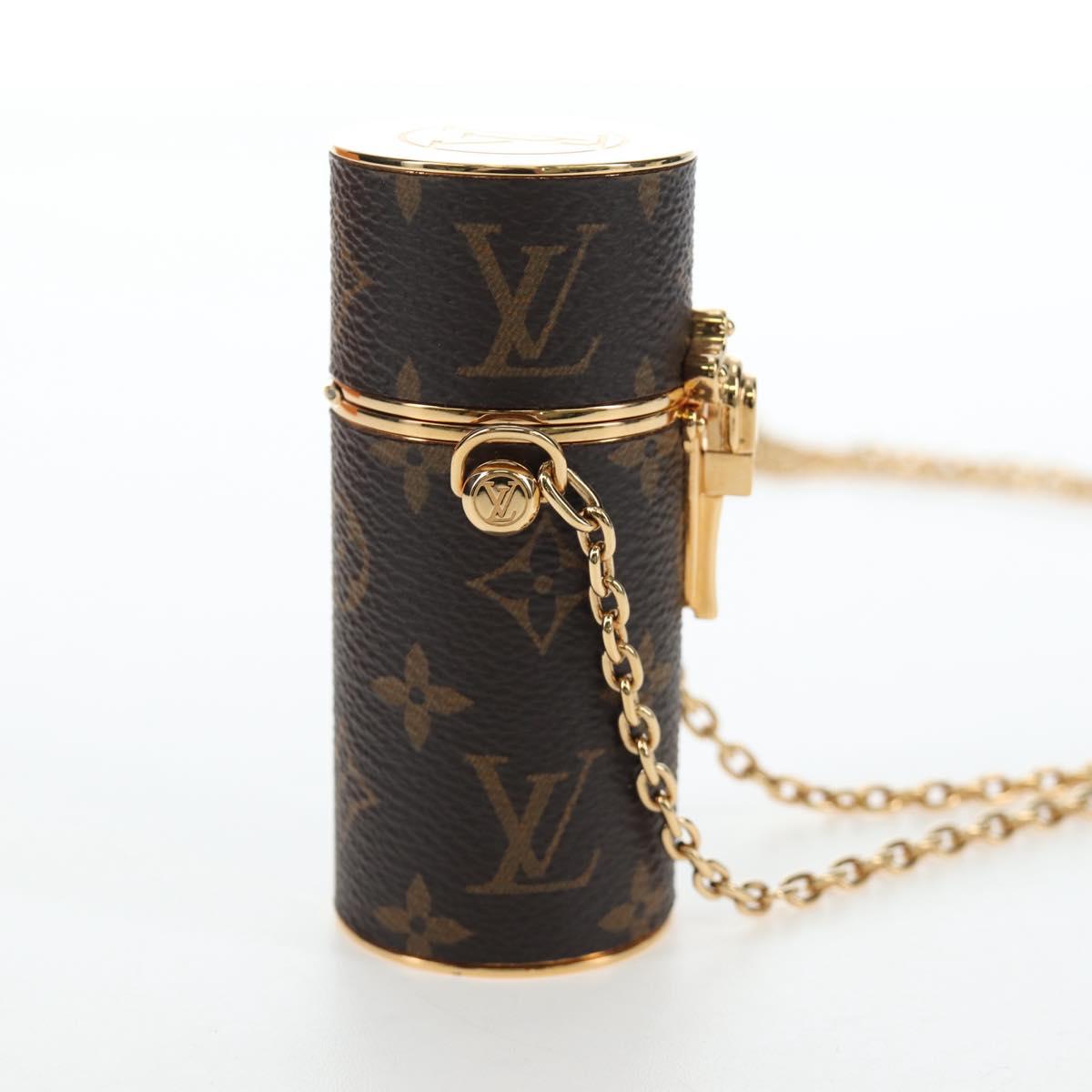 LOUIS VUITTON Monogram Lipstick Case Cosmetic Pouch MP2406 LV Auth 195512M