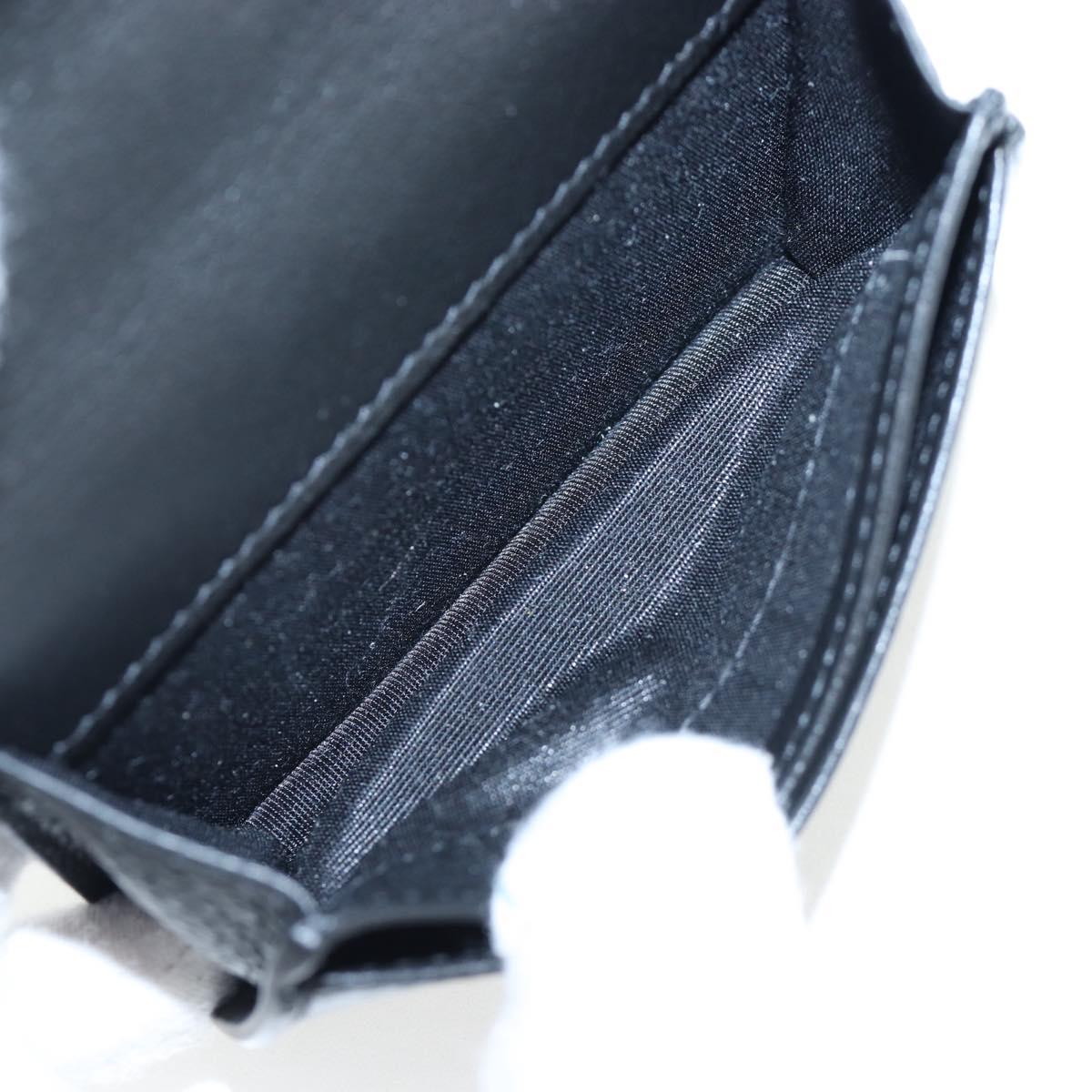 Christian Dior Trotter Canvas Shoulder Pouch Navy Silver Auth 195520V