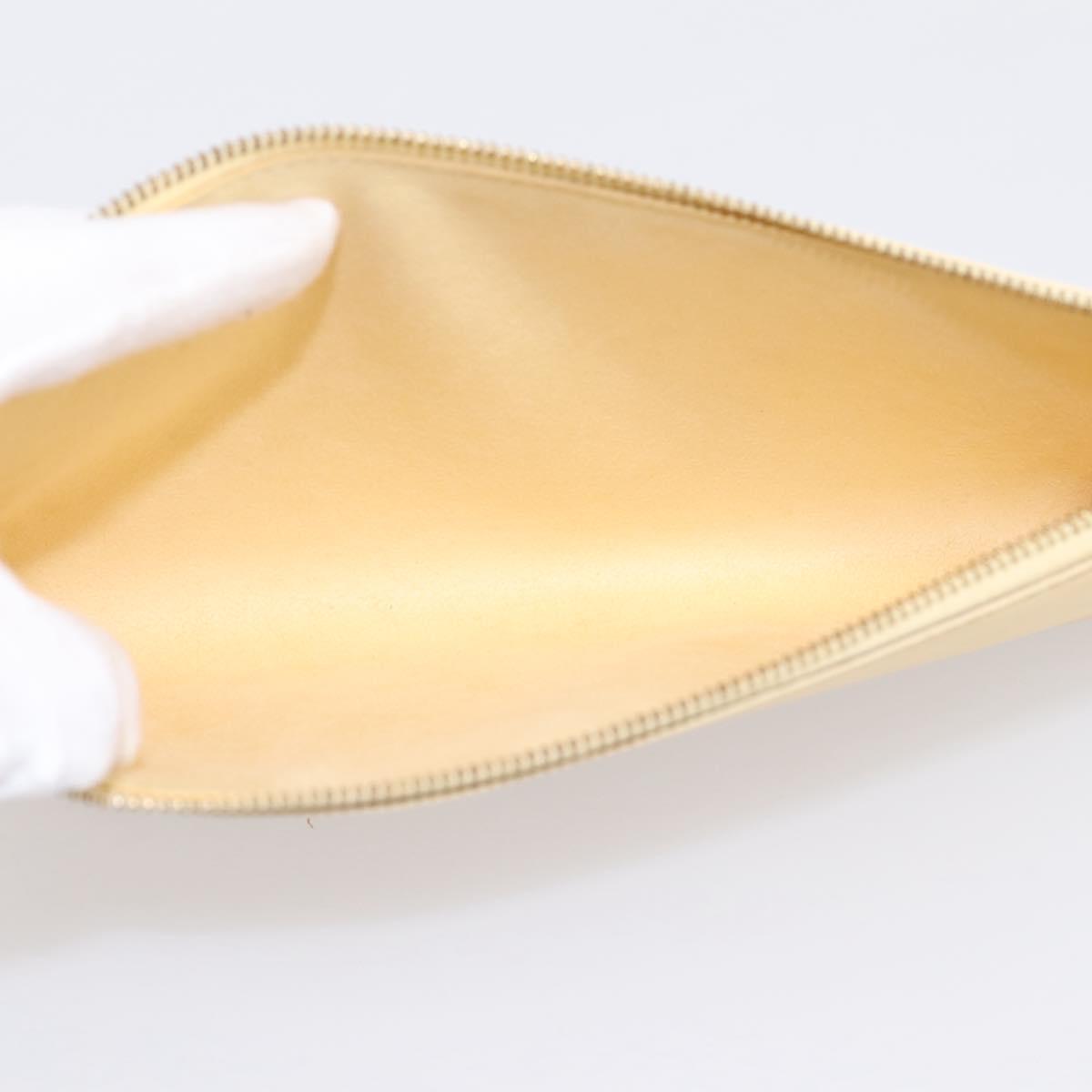 LOUIS VUITTON Epi Pochette Accessoires Pouch Vanilla M5294A LV Auth 195523V